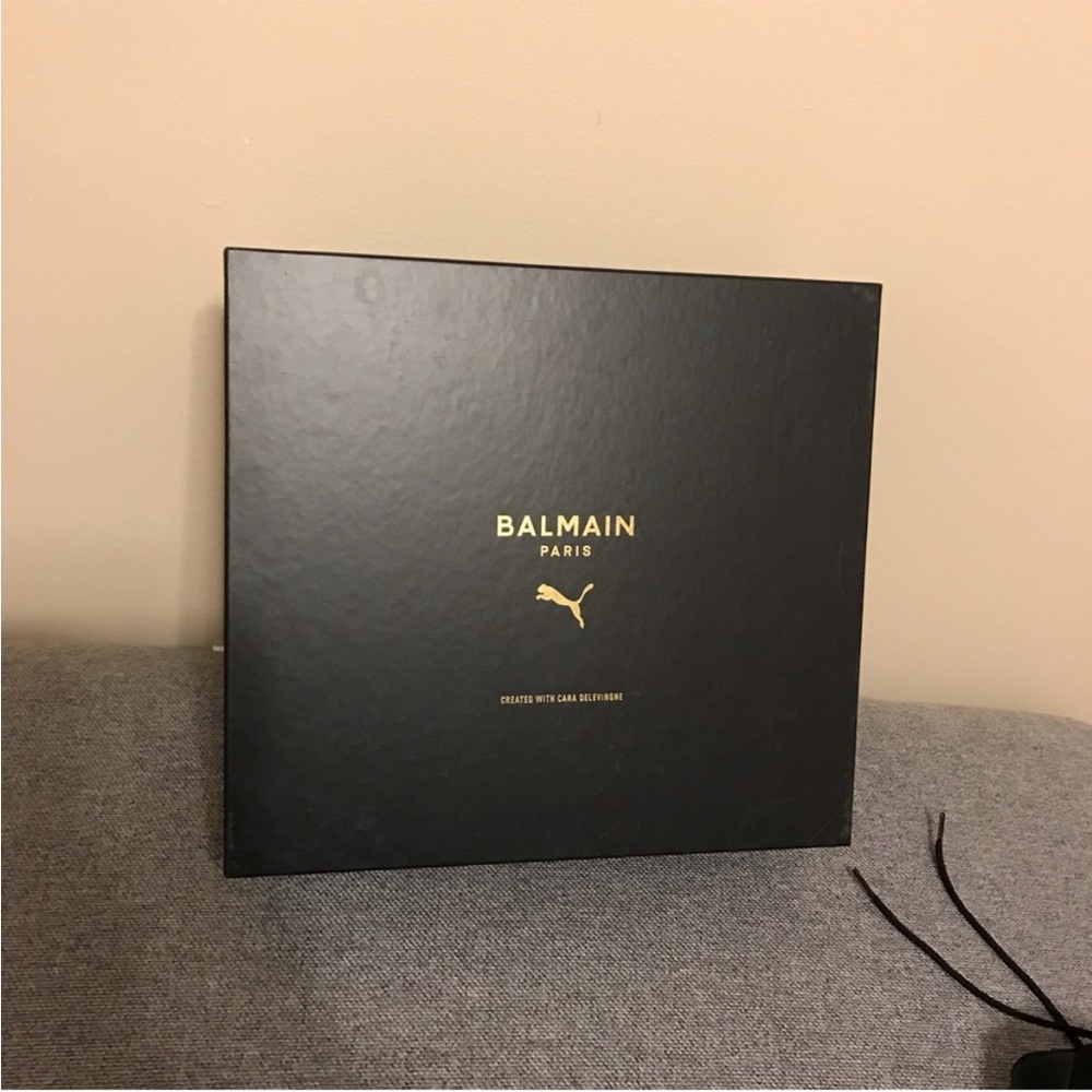 🎉 FINAL CRAZY SALE 🎉 New in Box Authentic & RARE Balmain x Puma size 7.5 - Picture 9 of 11